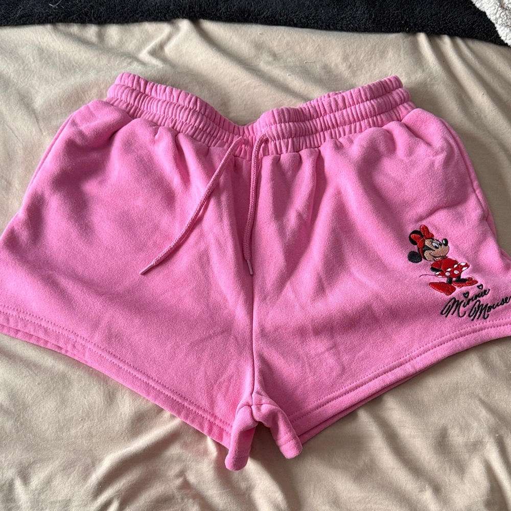 MAD Engine Pink Minnie Mouse Athletic Shorts